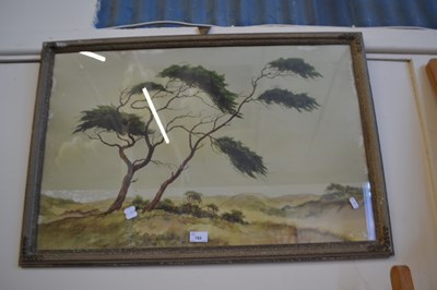 Lot 785 - Trees on a sandy dune by Meiendel, framed and...