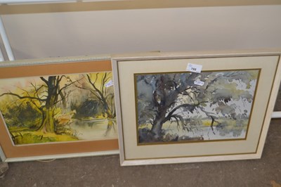 Lot 788 - A pair of watercolours by Doidge, framed and...