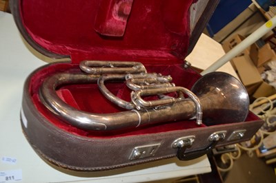 Lot 812 - A Lark (China) E-flat tenor horn, with one...