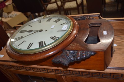 Lot 375 - Victorian fusee wall clock for restoration