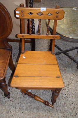 Lot 396 - Late Victorian metamorphic hall chair/library...