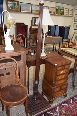 Lot 429 - Hardwood standard lamp lacking fittings