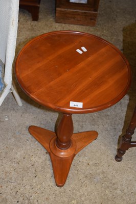 Lot 446 - Reproduction circular topped wine table