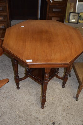 Lot 447 - Late Victorian American walnut octagonal top...