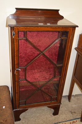 Lot 473 - Edwardian mahogany and inlaid display cabinet...