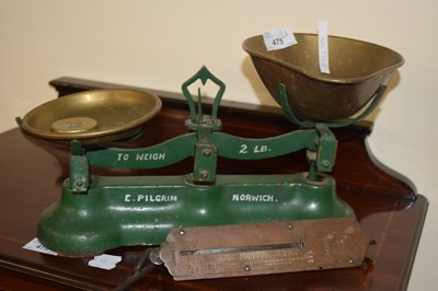 Lot 475 - Pair of vintage scales marked E.Pilgrim...