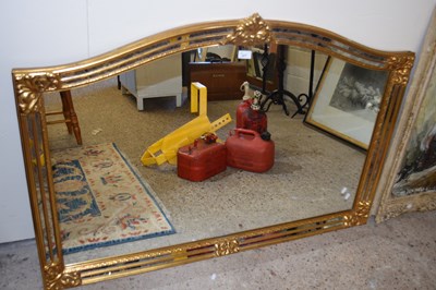 Lot 477 - Modern gilt framed over mantel mirror, 130cm wide