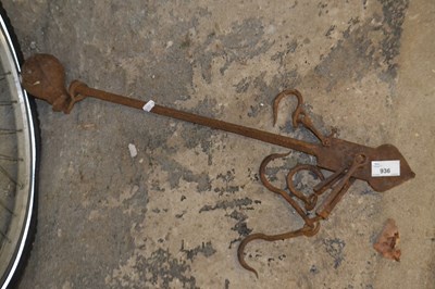 Lot 936 - Butchers hanging scales