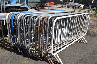 Lot 991 - Qty metal crowd fencing