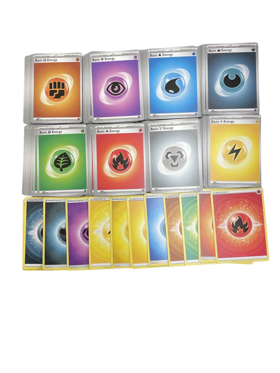 Lot 487 - A collection of various Pokemon energy cards...