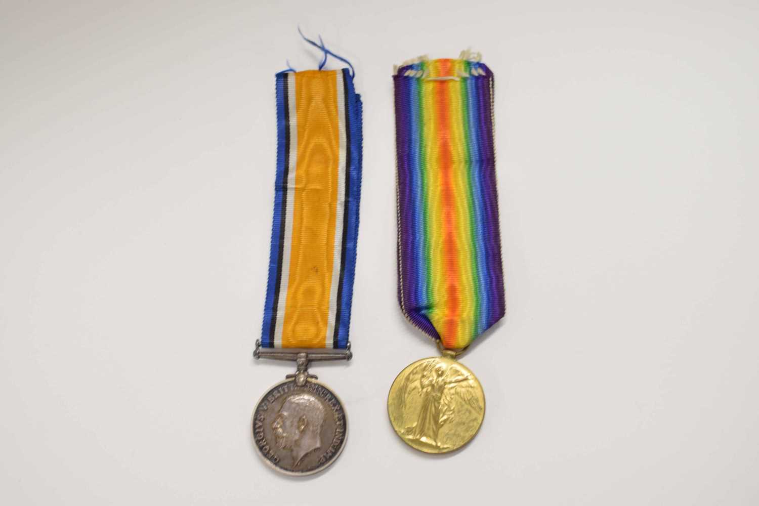 Lot 5 - First World War British medal pair comprising...