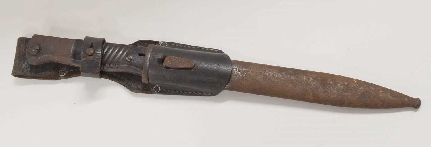 Lot 37 - 20th century Third Reich K98 bayonet, scabbard...