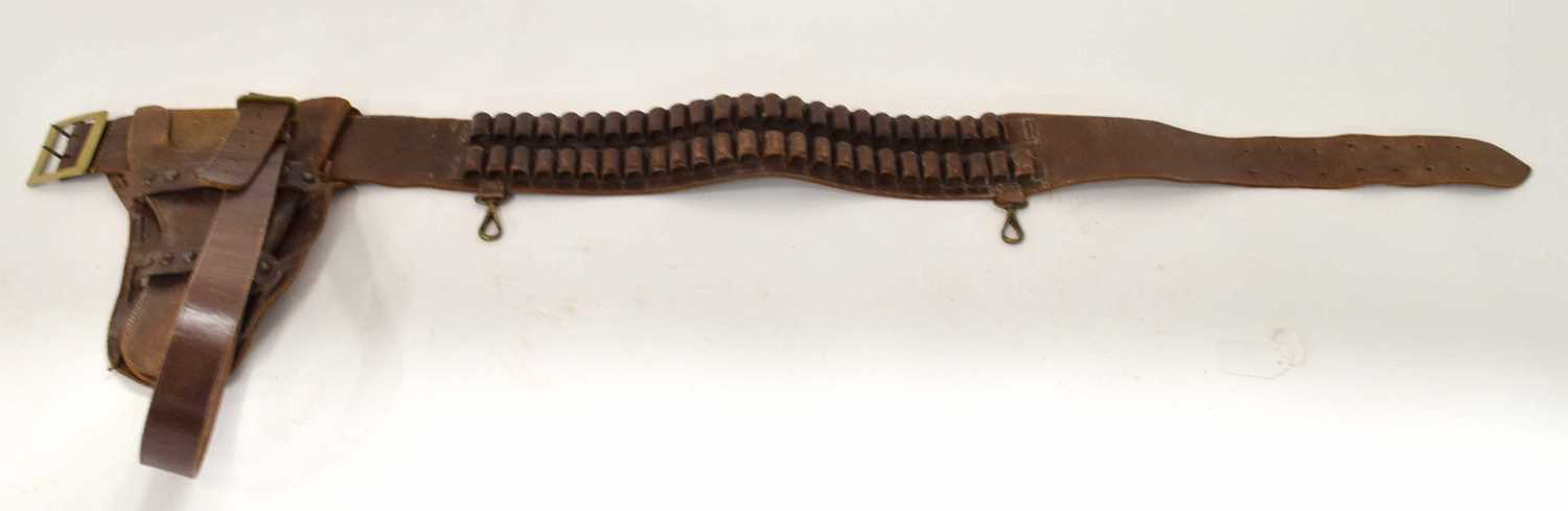 Lot 51 - Possible Boer War/early 20th century leather...