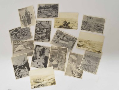Lot 66 - Quantity of 14 photographs of the aftermath of...