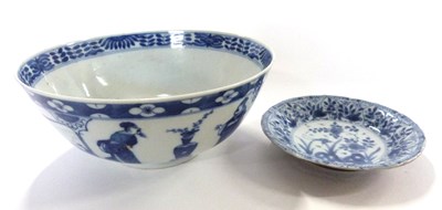 Lot 332 - Chinese Porcelain Bowl and Small Dish 18/19th century