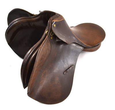 Lot 149 - Child's leather hunting saddle by Colman of Croft