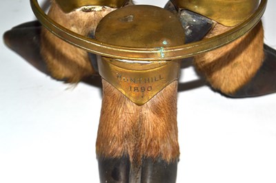 Lot 202 - Two Victorian taxidermy deer hoof...