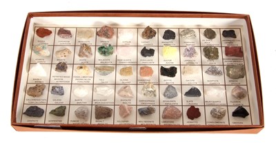 Lot 192 - Collection of fifty rock and mineral...