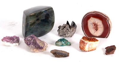 Lot 194A - Quantity crystal and mineral specimens to...