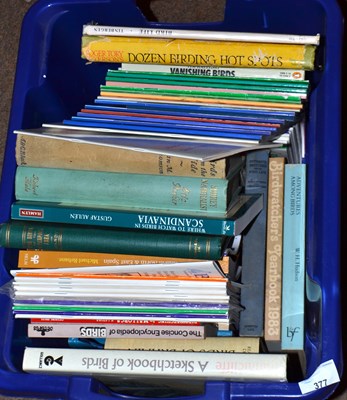 Lot 377 - Box of books, mainly Ornithology including a...