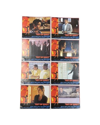 Lot 225 - A set of 10 gloss lobby cards for Out of Sight...