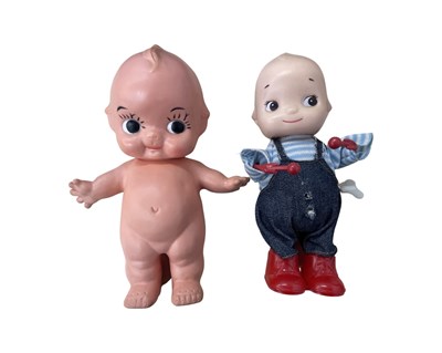 Lot 341 - A pair of Kewpie dolls, one lacking drum.