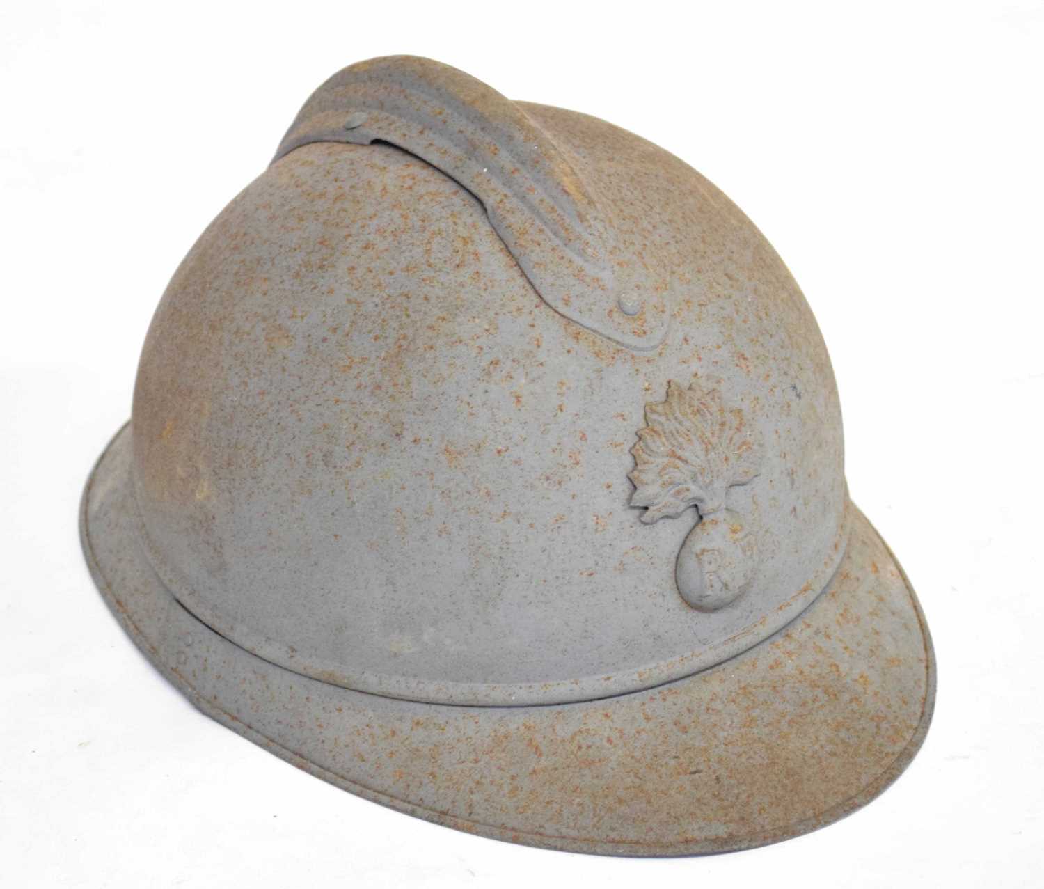 Lot 95 - French M15 pattern Army helmet with RF...