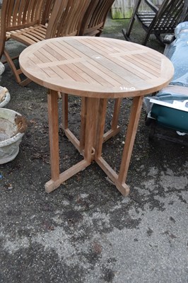 Lot 140 - Small garden table, width 80cm, height 72cm