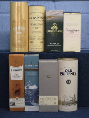 Lot 267 - Eight bottles of whisky to include Glen Keith,...