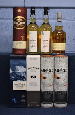 Lot 268 - Eight bottles of whisky to include Glenkinchie,...