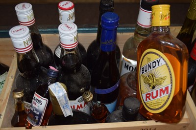 Lot 297 - Mixed lot: 4 bottels of Pimms and others to...