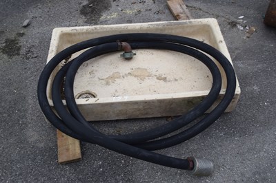 Lot 159 - Butlers sink, 94cm x 56cm along with a water...