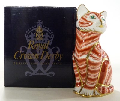 Lot 435 - A Royal Crown Derby Gold Stopper paperweight...