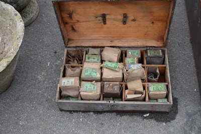 Lot 171 - Workshop storage box containing a quantity of...
