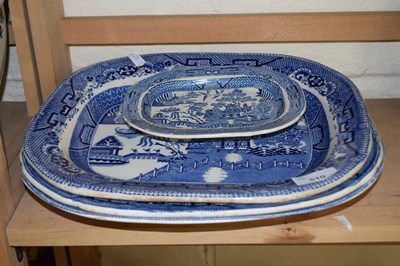 Lot 510 - Quantity of blue and white serving dishes