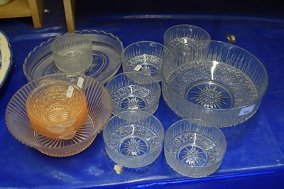 Lot 550 - A mid 20th Century glass dessert service and...