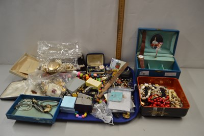 Lot 81 - Large box of various assorted costume jewellery
