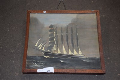 Lot 569 - "E.R.Sterling" by L Adair, oil on board,framed
