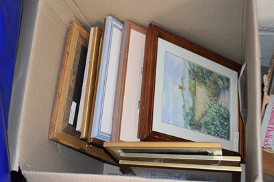 Lot 597 - Box of assorted pictures and prints