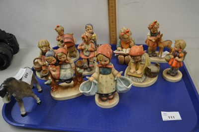 Lot 111 - Collection of various Hummel figures and a...