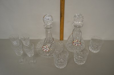 Lot 118 - Mixed Lot: Two decanters, various glass wares etc