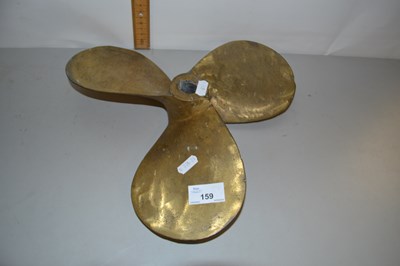 Lot 159 - Vintage brass boat propeller