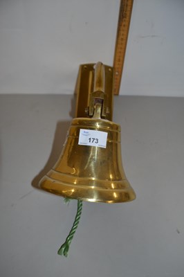 Lot 173 - Brass wall mounted bell