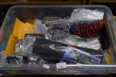Lot 645 - Mixed Lot: Assorted cabling, electrical items...