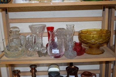 Lot 647 - Quantity of assorted glass ware