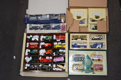 Lot 655 - Quantity of toy trucks and buses, boxed