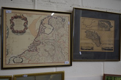Lot 673 - Two framed maps