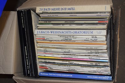 Lot 699 - Box of assorted LP's mainly classical