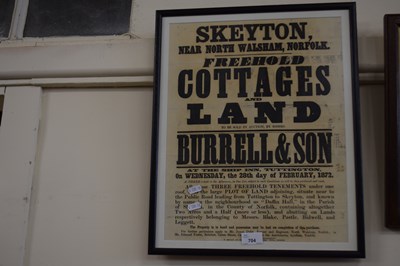 Lot 704 - Vintage Burrell & Son Estate Agents signage