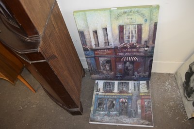 Lot 720 - Two French canvas prints